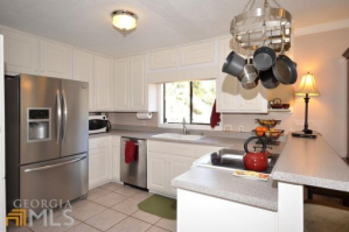 Not a ton of counter space with no place for the microwave. (Source: MLS Listing)